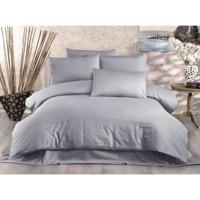 Beddengoedset - 1 dekbedovertrek 220 x 240 cm + 2 kussenslopen 60 x 60 cm - 70% polyester, 30% katoen - Grijs