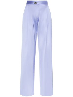 Oscar de la Renta pantalon de tailleur à coupe droite - Bleu