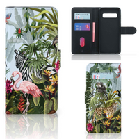 Telefoonhoesje met Pasjes voor Samsung Galaxy S10 Jungle