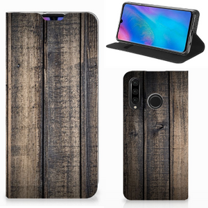 Huawei P30 Lite New Edition Book Wallet Case Steigerhout