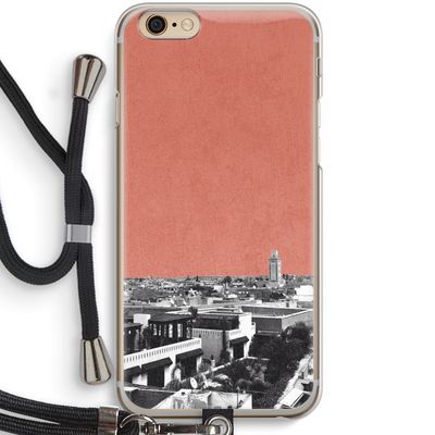Marrakech Skyline : iPhone 6 / 6S Transparant Hoesje met koord