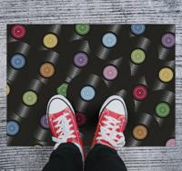Vinyl tapijt met vinylplaten retro tapijt