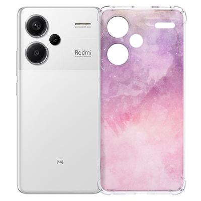 Xiaomi Redmi 13 Pro Plus Hoesje - Pink Purple Paint TPU Antishock Xiaomi Redmi 13 Pro Plus Hoesje - Pink Purple Paint TPU Antishock