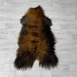 IJslander schapenvacht bruin zwart wit 105x65cm M