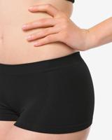 140 Damesboxer Naadloos Rib Zwart (zwart)