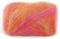 Lana Grossa Cottonhair 101 Kreeft/oranje/lichtoranje/roze/fuchsia/roest