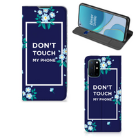 OnePlus 8T Design Case Flowers Blue DTMP - thumbnail