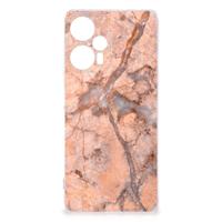 Xiaomi Poco F5 | TPU | Siliconen hoesje | Marmer Oranje