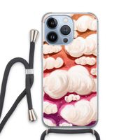 Katoen Wolken: iPhone 13 Pro Transparant Hoesje met koord
