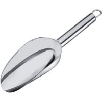 Keukenhulp voedsel doseer schep - rvs - 50 ml - 21 x 5.5 cm - opstaande rand