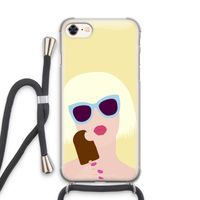 Ice cream: iPhone 8 Transparant Hoesje met koord