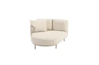Loungebank Sardinia Chaise Latte Gedeelte Rechts Deel Kussens 4SO Bank Buiten Tuin 4 Seasons Outdoor