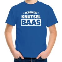 Hobby t-shirt knutsel baas blauw voor kinderen - Knutsel liefhebber cadeau shirt