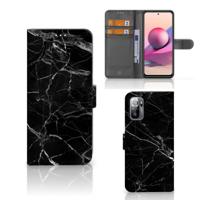 Xiaomi Redmi Note 10/10T 5G | Poco M3 Pro | Bookcase | Marmer Zwart - Origineel Cadeau Vader