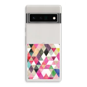 Gekleurde driehoekjes: Google Pixel 6 Pro Transparant Hoesje