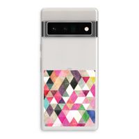 Gekleurde driehoekjes: Google Pixel 6 Pro Transparant Hoesje