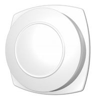 Kunststof ventilatierooster Ø100mm - afvoer - wit
