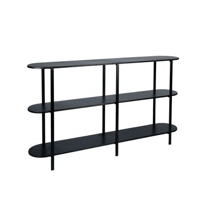 Verfijnde metalen zwarte wandtafel