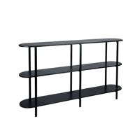 Verfijnde metalen zwarte wandtafel Verfijnde metalen zwarte wandtafel