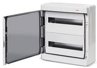 Groepenkast leeg 2 rij met deur + dinrail IP65 - 4517692 Groepenkast leeg 2 rij met deur + dinrail IP65 - 4517692