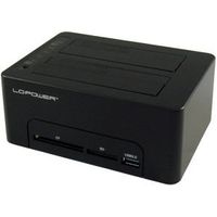 LC-Power LC-DOCK-U3-CR basisstation voor opslagstations USB 3.0 Type-A Zwart