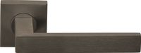 Deurkruk BASICS BSQ2-G geveerd op vierkant rozet - brons - thumbnail