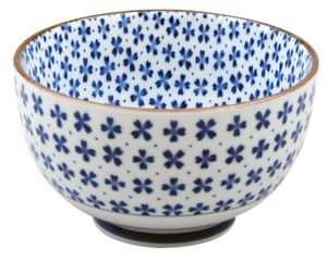 Keramische Kom Blauw/Wit - Oribe Collectie - 500ml - 12.7 x 7.5cm