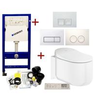 Geberit UP100 Toiletset 44 Grohe Sensia Complete Douchewc Met Drukplaat