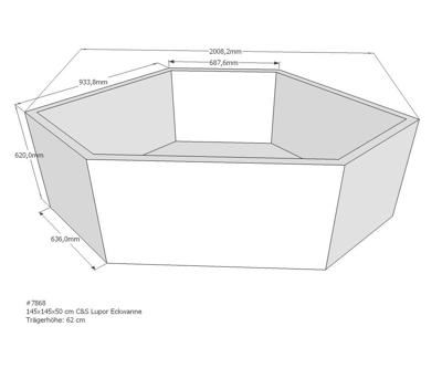 Xenz beterbad baddrager voor society 145x145cm