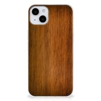 iPhone 15 | Bumper Hoesje | Donker Hout