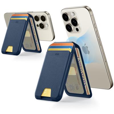 Classic Magnetic Wallet Stand for 5 cards - Dark Blue