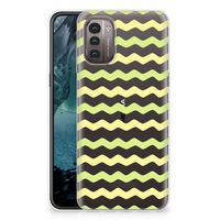 Nokia G21 | G11 TPU bumper Waves Yellow - thumbnail