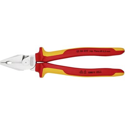 Knipex 02 06 225 VDE Kracht-combitang 225 mm DIN ISO 5746, DIN EN 60900