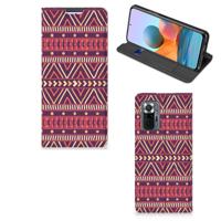 Xiaomi Redmi Note 10 Pro | Hoesje met Magneet | Aztec Paars