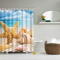 2 stuks kleurrijke strand conch Starfish shell polyester wasbaar bad douche gordijnen grootte: 180X180cm (grote shell) 2 stuks kleurrijke strand conch Starfish shell polyester wasbaar bad douche gordijnen grootte: 180X180cm (grote shell)