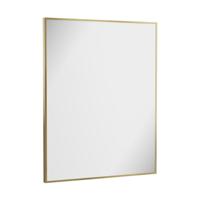 Crosswater MPRO spiegel - 90x70cm - verticaal/horizontaal - geborsteld messing (goud) MPNI7090F