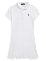 Ralph Lauren Kids robe-polo à logo brodé - Blanc - thumbnail