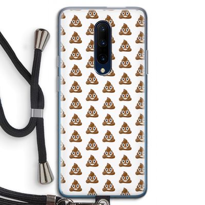Poop emoji: OnePlus 7 Pro Transparant Hoesje met koord