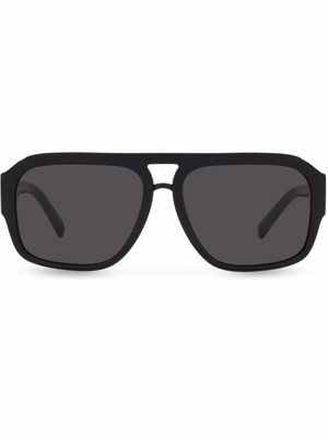 Dolce & Gabbana Eyewear lunettes de soleil DG Crossed - Noir