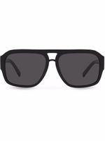 Dolce & Gabbana Eyewear lunettes de soleil DG Crossed - Noir - thumbnail