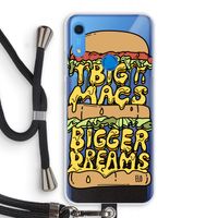 Big Macs Bigger Dreams: Huawei Y6s Transparant Hoesje met koord