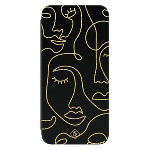 Samsung Galaxy A54 flipcase - Abstract faces