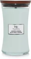 WoodWick large candle sagewood & seagrass