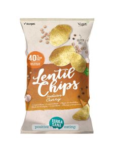 Terrasana Linzenchips Indian curry (75 gr)