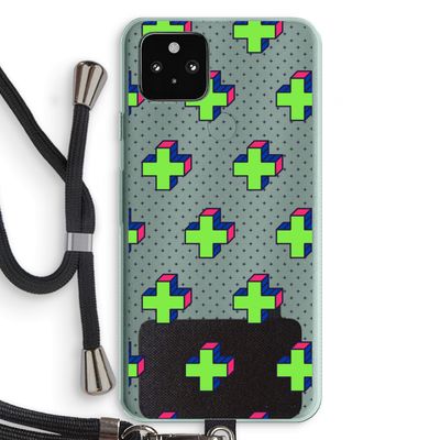 8-bit N°10: Pixel 5a 5G Transparant Hoesje met koord