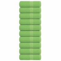 VidaXL Zeepdoekjes 10 st 30x30 cm 360 g/m² 100% katoen appelgroen
