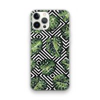 Geometrische jungle: iPhone 12 Pro Max Transparant Hoesje