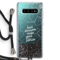 Good stories: Samsung Galaxy S10 Plus Transparant Hoesje met koord