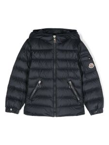 Moncler Enfant doudoune à logo appliqué - Bleu