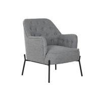 Leunstoel DKD Home Decor Grijs Metaal 65 x 73 x 79,5 cm